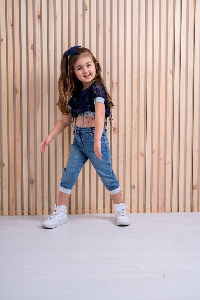 2-Piece Girl Set with Blouse and Jeans 3-6Y - Producer: Büşra Bebe - Wholesale Kids & Baby Clothes From Turkey - TheBS Kids