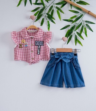 2-Piece Girl Set With Shorts 3-6Y - Producer: Büşra Bebe - Wholesale Kids & Baby Clothes From Turkey - TheBS Kids