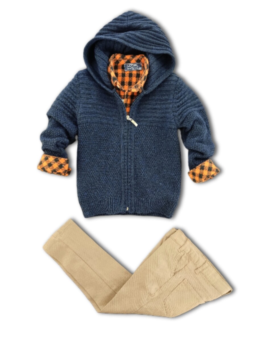 3-Piece Boy Knitwear Set With Shirt And Pants 5-8Y - Producer: Lemon - Wholesale Kids & Baby Clothes From Turkey - TheBS Kids