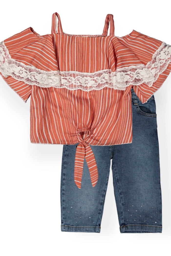 Airobin Capri Set with Stripes - Producer: Büşra Bebe - Wholesale Kids & Baby Clothes From Turkey - TheBS Kids