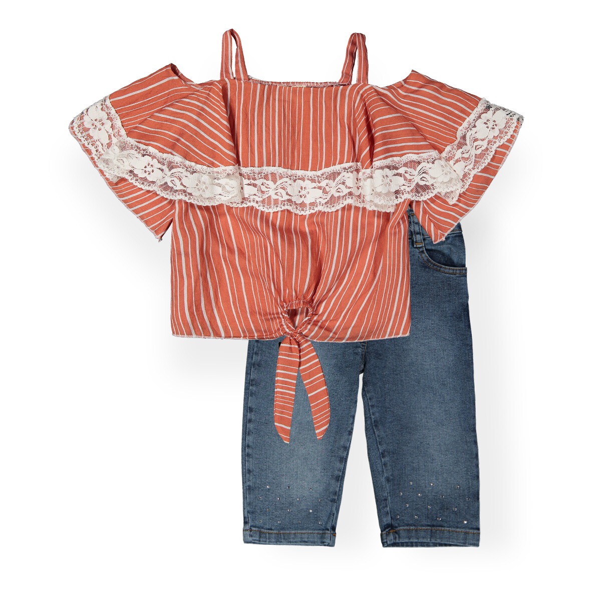 Airobin Capri Set with Stripes - Producer: Büşra Bebe - Wholesale Kids & Baby Clothes From Turkey - TheBS Kids