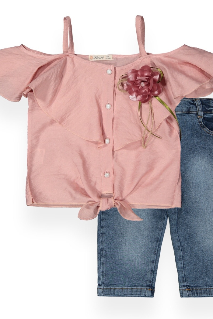Airobin Denim Capri Set - Producer: Büşra Bebe - Wholesale Kids & Baby Clothes From Turkey - TheBS Kids