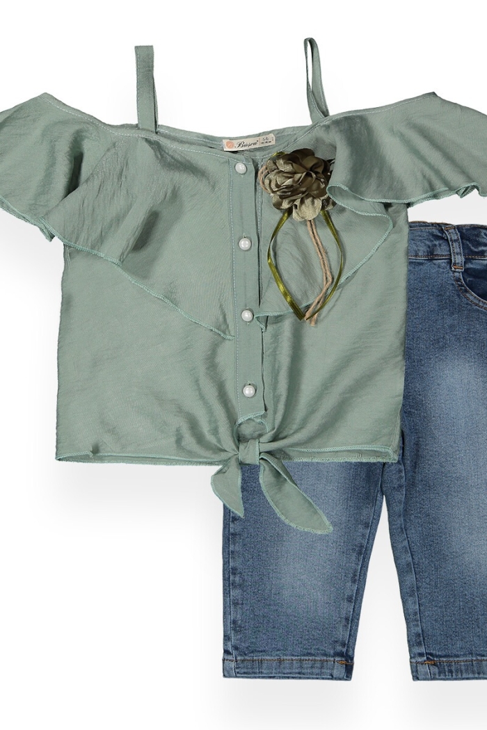 Airobin Denim Capri Set - Producer: Büşra Bebe - Wholesale Kids & Baby Clothes From Turkey - TheBS Kids