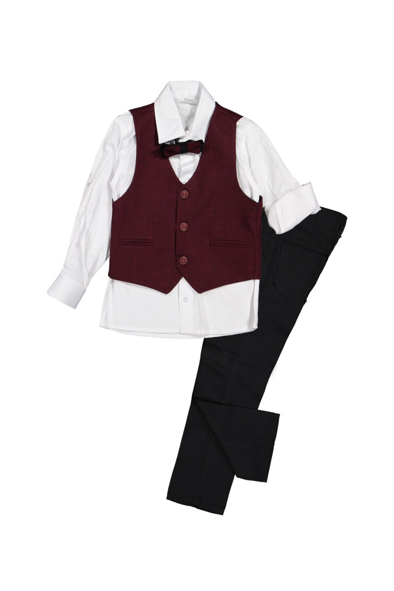 Boy Suit Set with 3 Button Vest 9-12Y - Producer: Terry - Wholesale Kids & Baby Clothes From Turkey - TheBS Kids