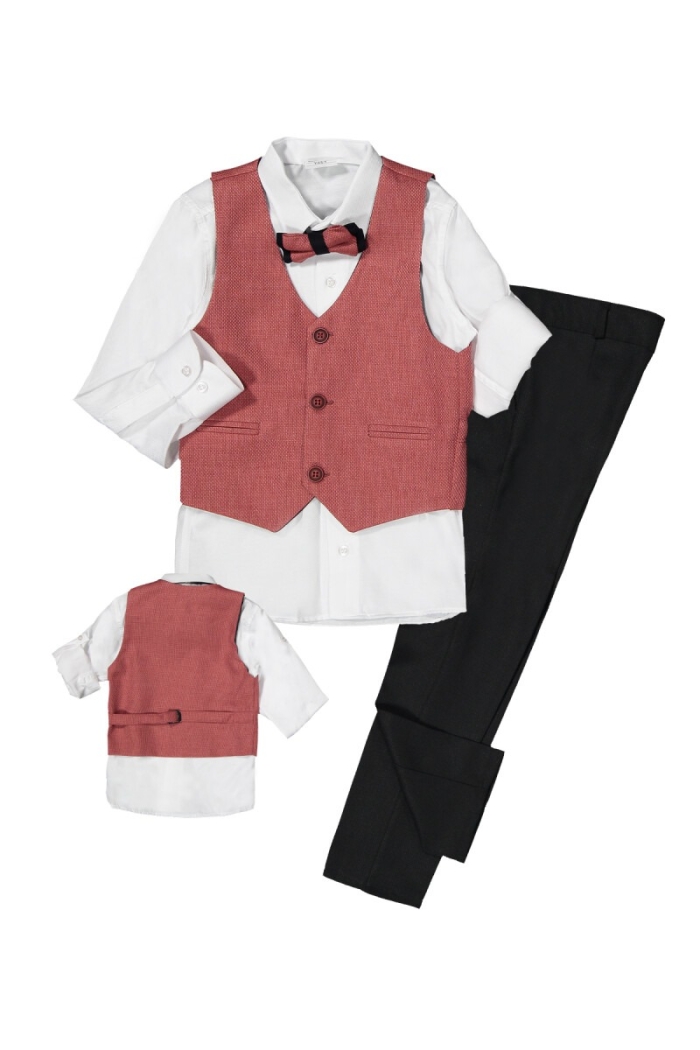 Boy Suit Set with 3 Button Vest 9-12Y - Producer: Terry - Wholesale Kids & Baby Clothes From Turkey - TheBS Kids