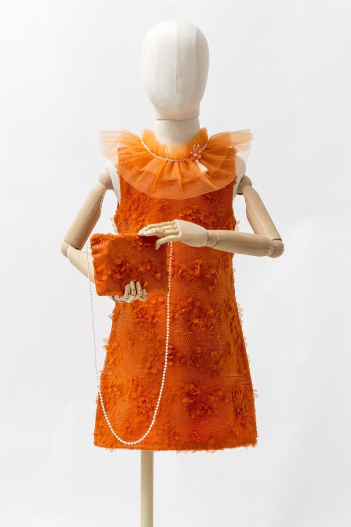 Clover Tulle Straight Tight Dress 2-5Y - Producer: Wecan - Wholesale Kids & Baby Clothes From Turkey - TheBS Kids