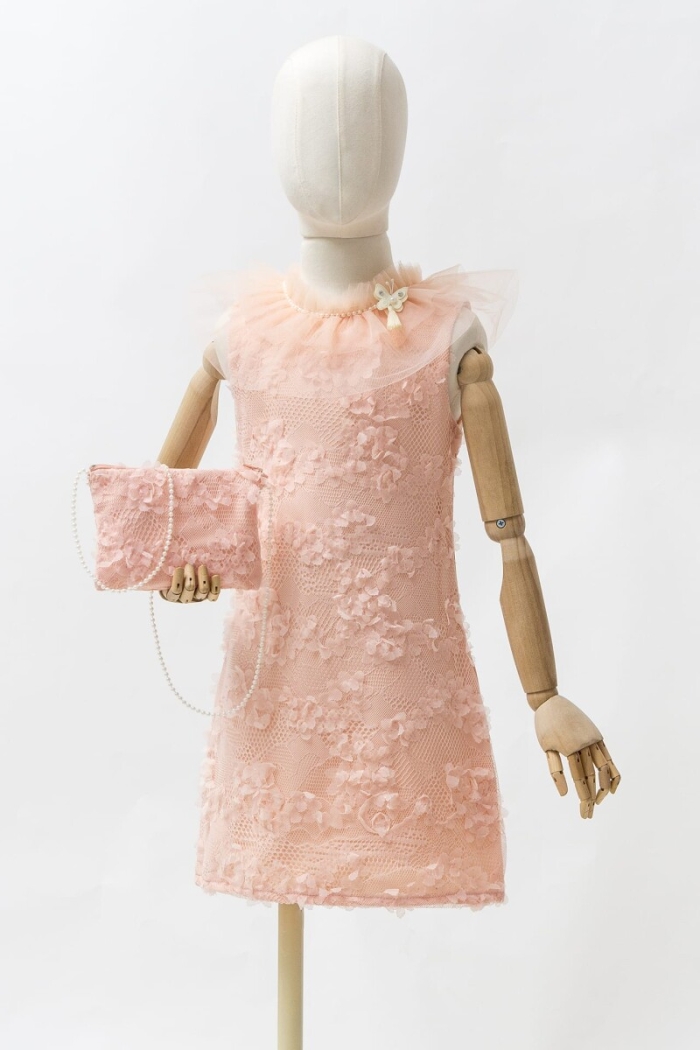 Clover Tulle Straight Tight Dress 2-5Y - Producer: Wecan - Wholesale Kids & Baby Clothes From Turkey - TheBS Kids
