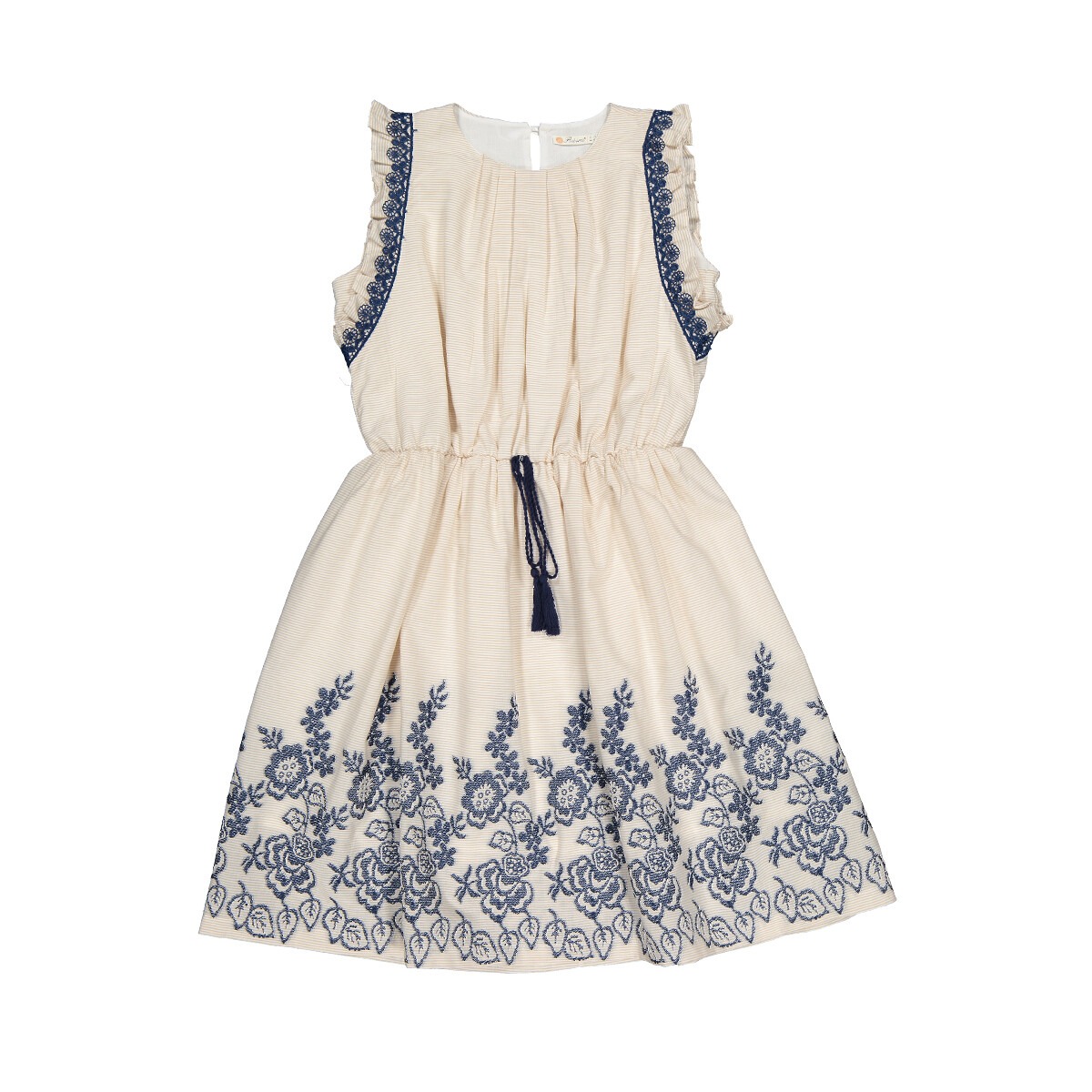 Embossed Pleated Dress - Producer: Büşra Bebe - Wholesale Kids & Baby Clothes From Turkey - TheBS Kids