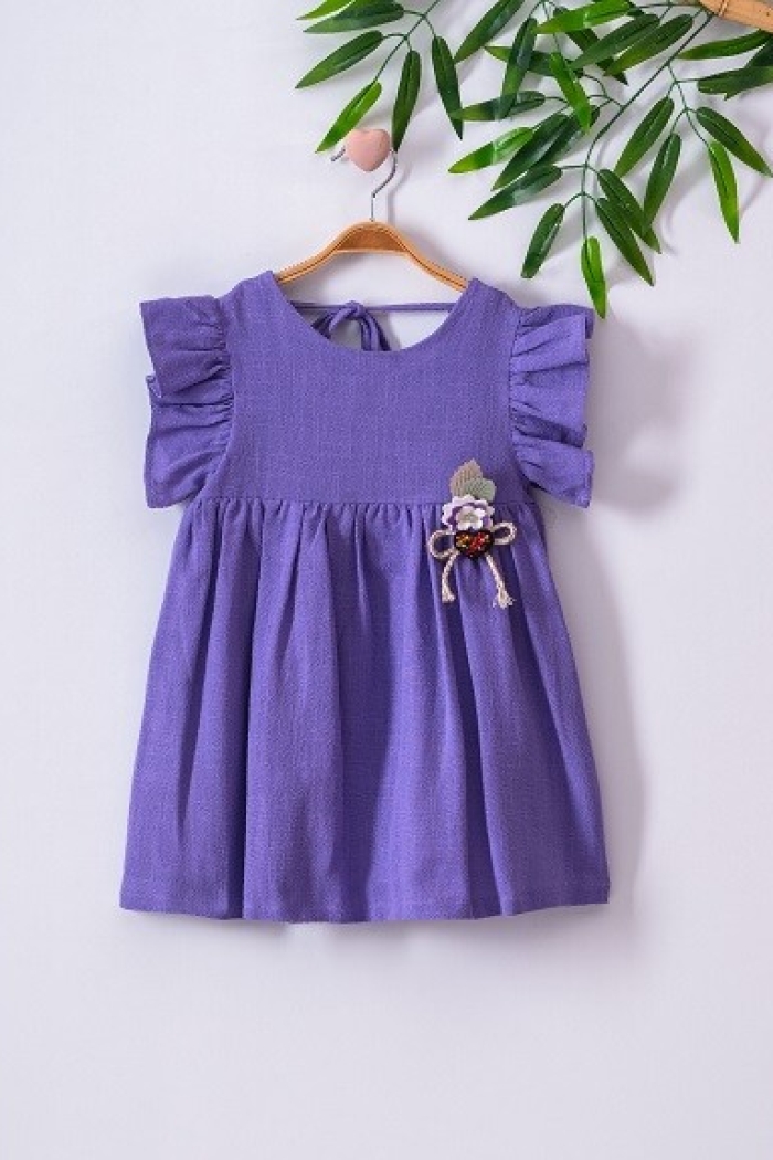 Girl Dress with Back Detailed 3-6Y - Producer: Büşra Bebe - Wholesale Kids & Baby Clothes From Turkey - TheBS Kids