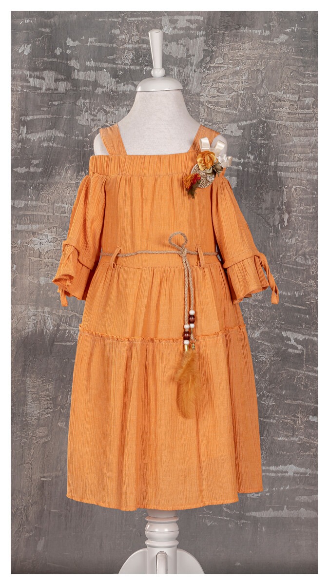 Girl Dress with Belt 6-12Y - Producer: Tivido - Wholesale Kids & Baby Clothes From Turkey - TheBS Kids