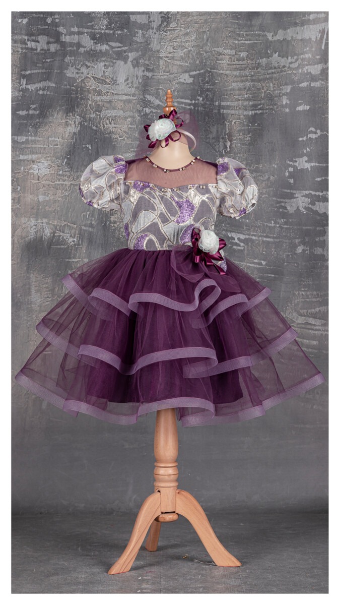 Girl Dress with Jacquard 5-8Y - Producer: Tivido - Wholesale Kids & Baby Clothes From Turkey - TheBS Kids