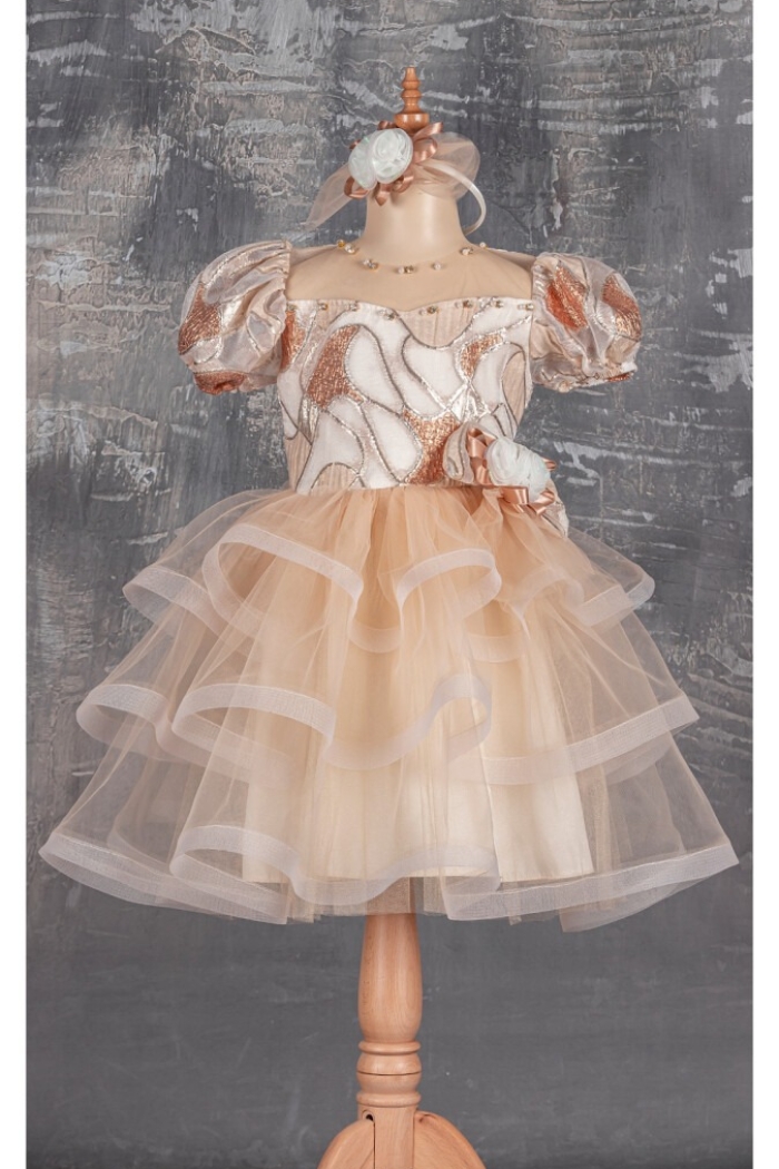 Girl Dress with Jacquard 5-8Y - Producer: Tivido - Wholesale Kids & Baby Clothes From Turkey - TheBS Kids