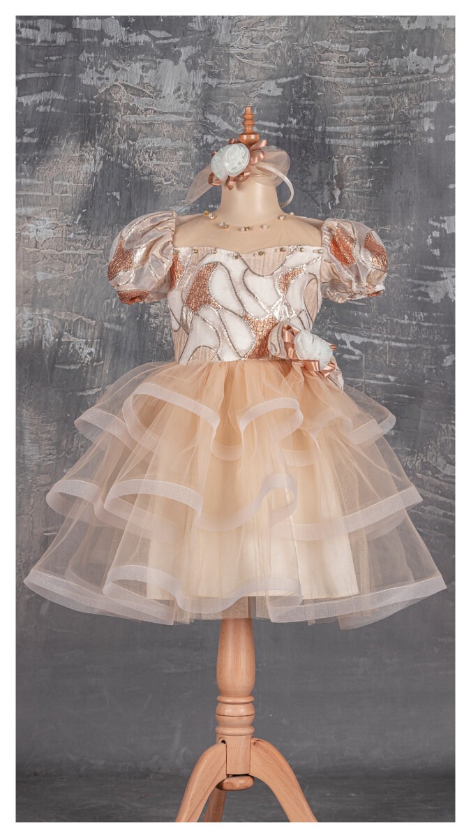 Girl Dress with Jacquard 5-8Y - Producer: Tivido - Wholesale Kids & Baby Clothes From Turkey - TheBS Kids