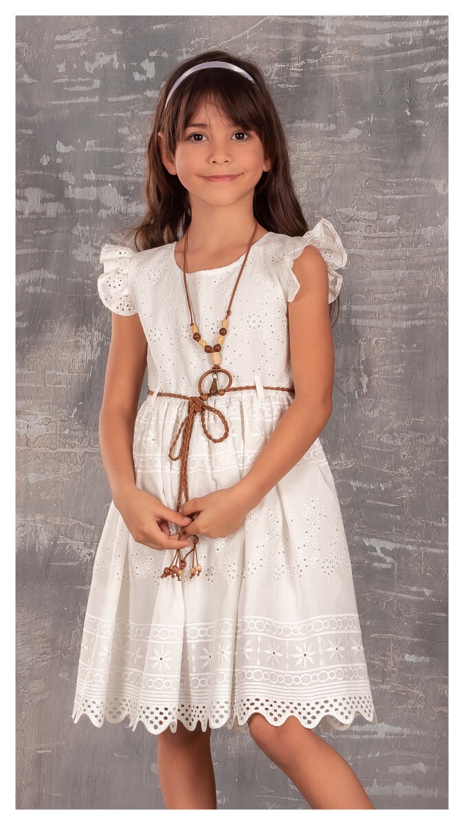 Girl Dress with Necklaced 6-12Y - Producer: Tivido - Wholesale Kids & Baby Clothes From Turkey - TheBS Kids