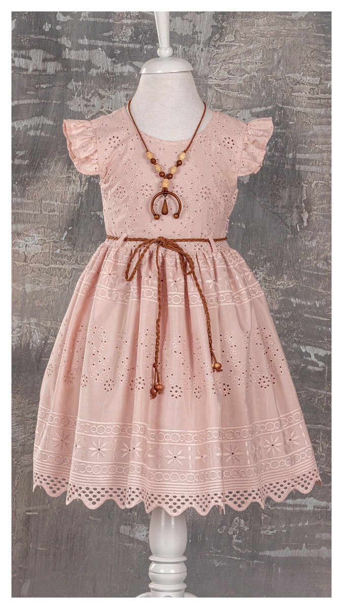 Girl Dress with Necklaced 6-12Y - Producer: Tivido - Wholesale Kids & Baby Clothes From Turkey - TheBS Kids