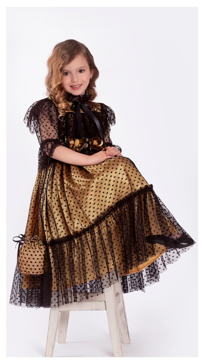 Girl Dress with Polka Dotted 6-12Y - Producer: Tivido - Wholesale Kids & Baby Clothes From Turkey - TheBS Kids