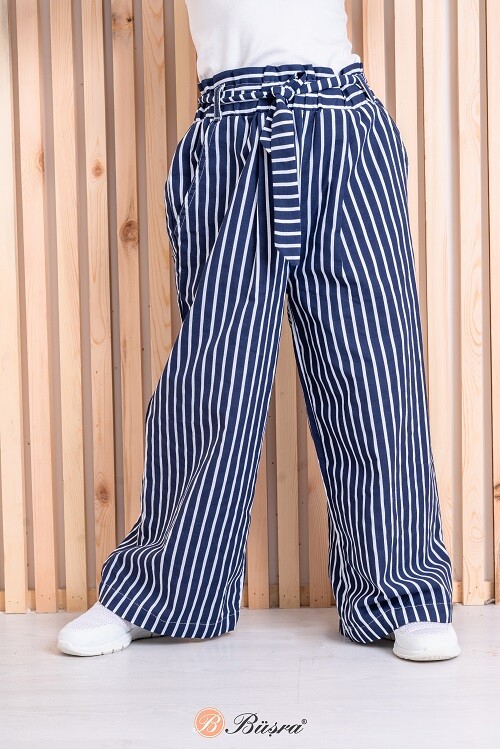 Girl Trousers with Belt and Striped 8-14Y - Producer: Büşra Bebe - Wholesale Kids & Baby Clothes From Turkey - TheBS Kids