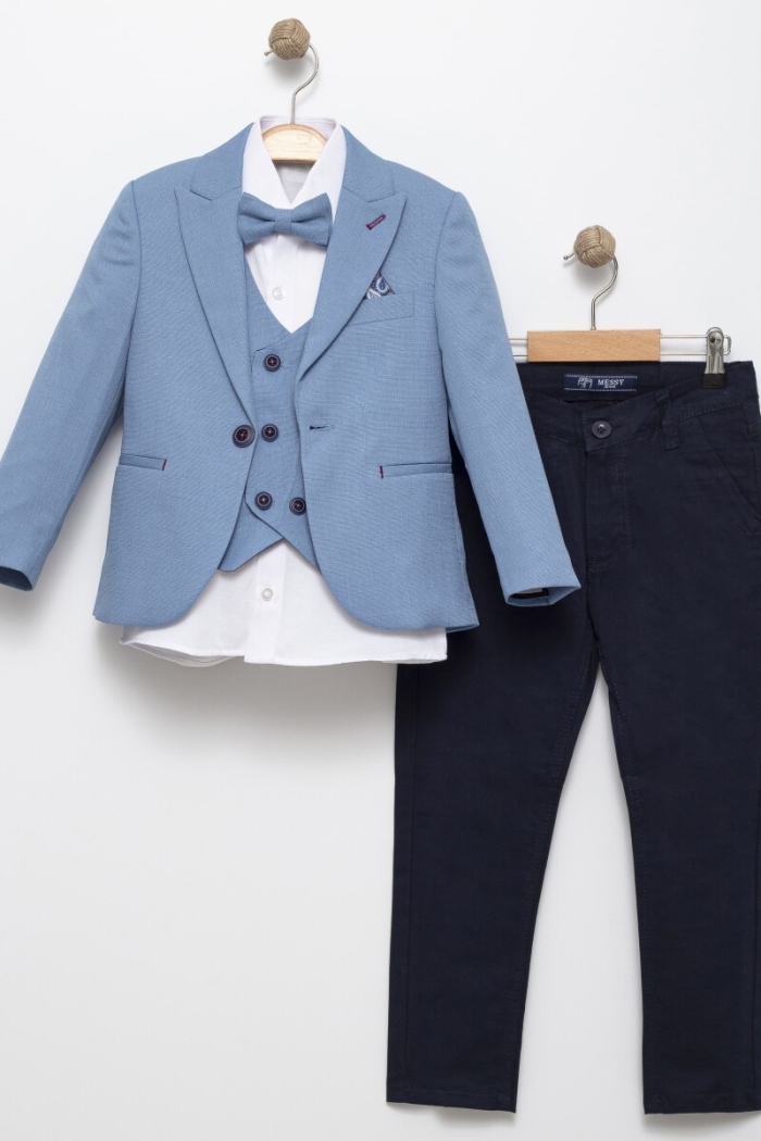 Handkerchief Jacket Vest Sports Suit 10-14Y - Producer: Terry - Wholesale Kids & Baby Clothes From Turkey - TheBS Kids