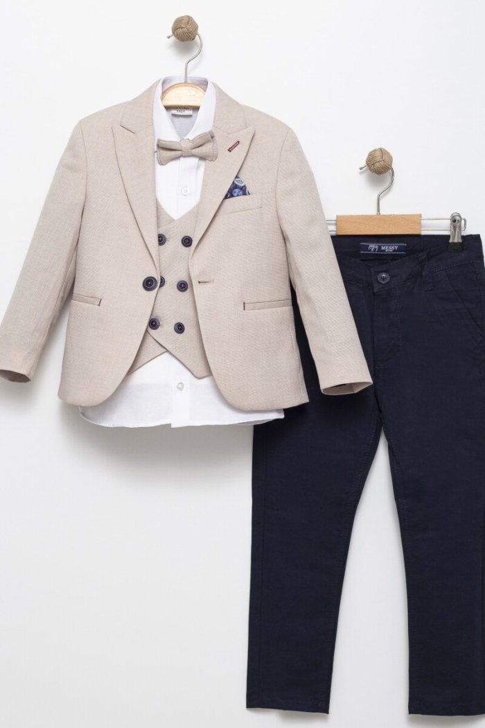 Handkerchief Jacket Vest Sports Suit 5-9Y - Producer: Terry - Wholesale Kids & Baby Clothes From Turkey - TheBS Kids