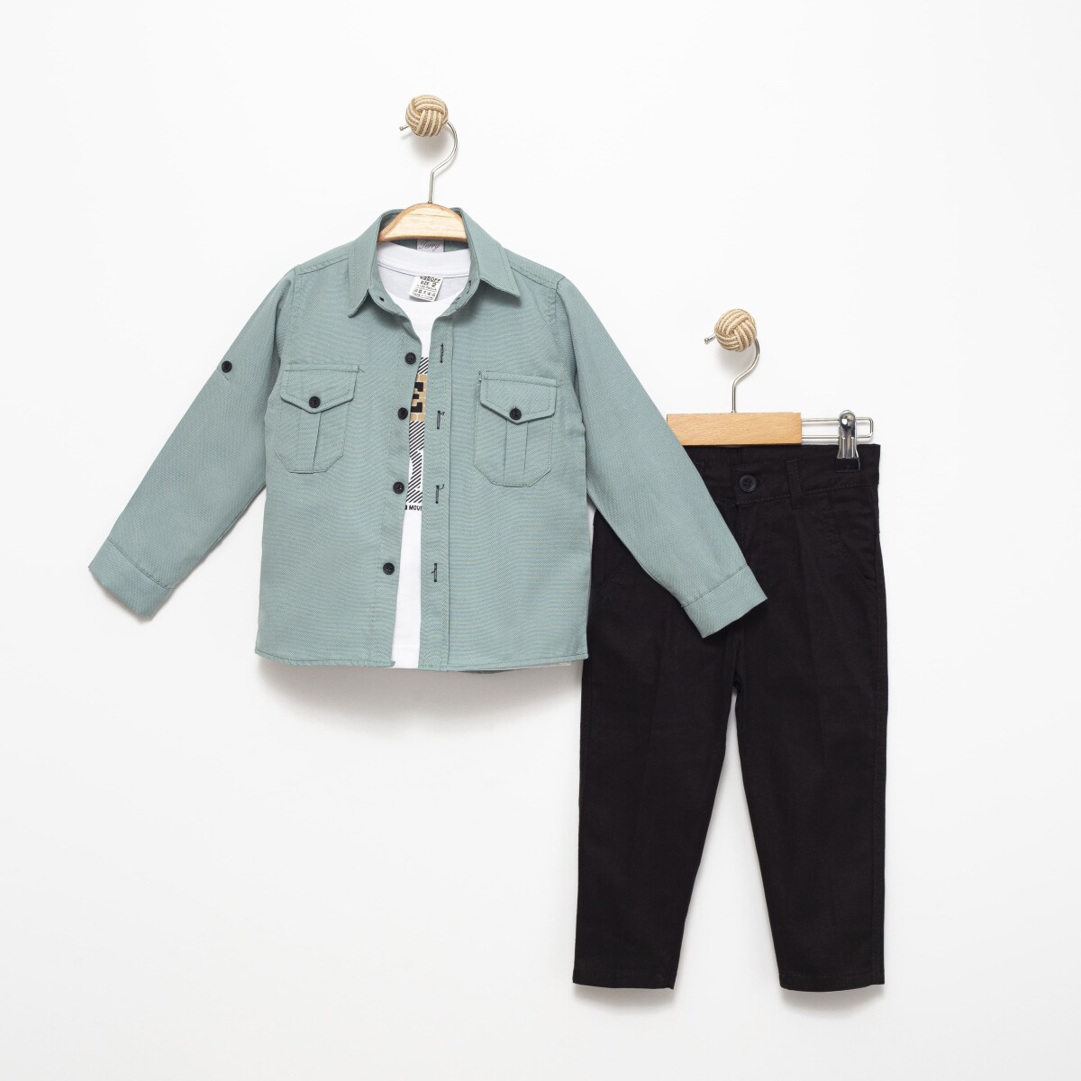 Long Sleeve T-Shirt 3-Piece Set 10-13Y - Producer: Terry - Wholesale Kids & Baby Clothes From Turkey - TheBS Kids