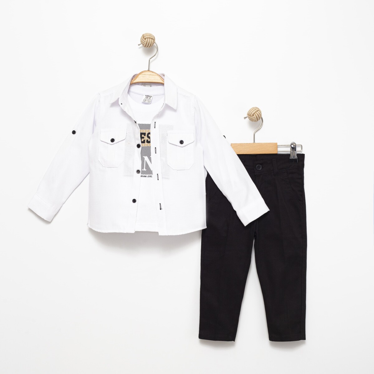 Long Sleeve T-Shirt 3-Piece Set 2-5Y - Producer: Terry - Wholesale Kids & Baby Clothes From Turkey - TheBS Kids