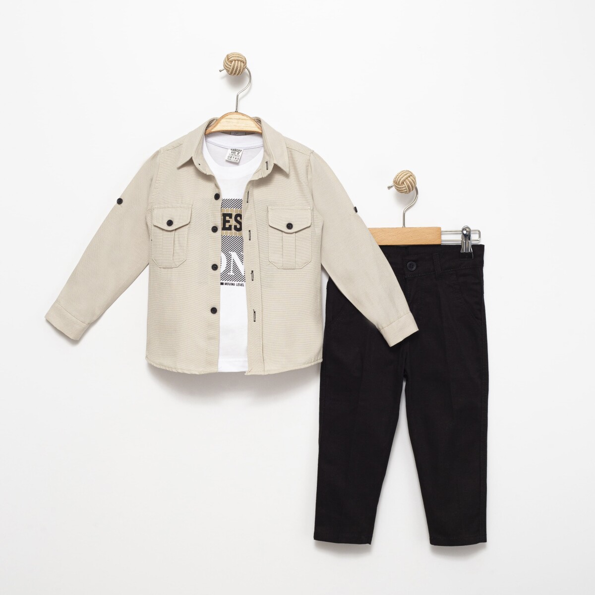 Long Sleeve T-Shirt 3-Piece Set 2-5Y - Producer: Terry - Wholesale Kids & Baby Clothes From Turkey - TheBS Kids