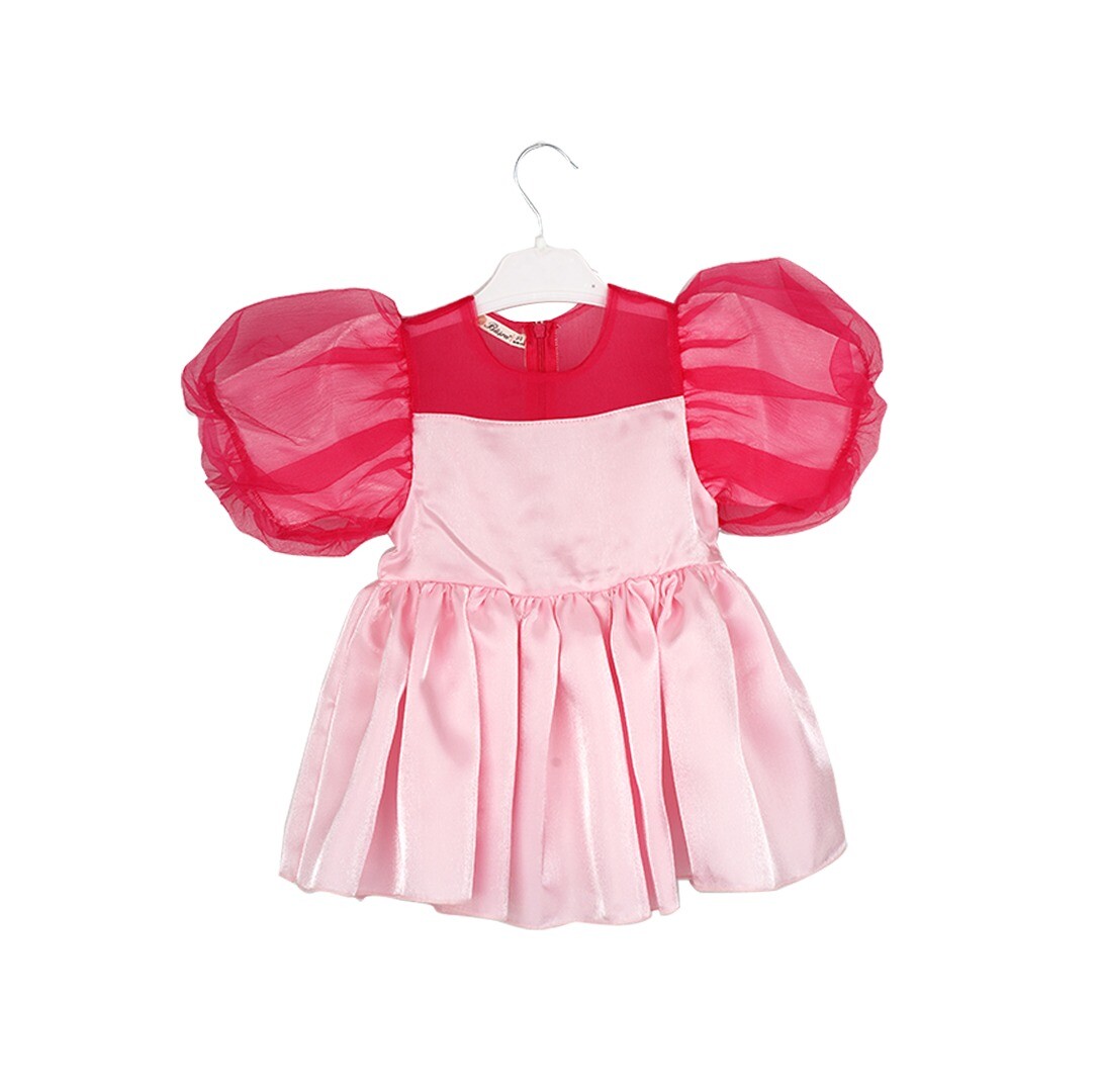 Organza Bow Dress - Producer: Büşra Bebe - Wholesale Kids & Baby Clothes From Turkey - TheBS Kids