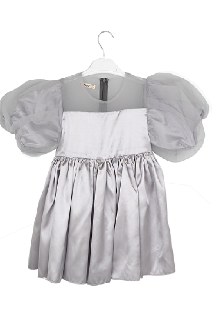 Organza Bow Dress - Producer: Büşra Bebe - Wholesale Kids & Baby Clothes From Turkey - TheBS Kids