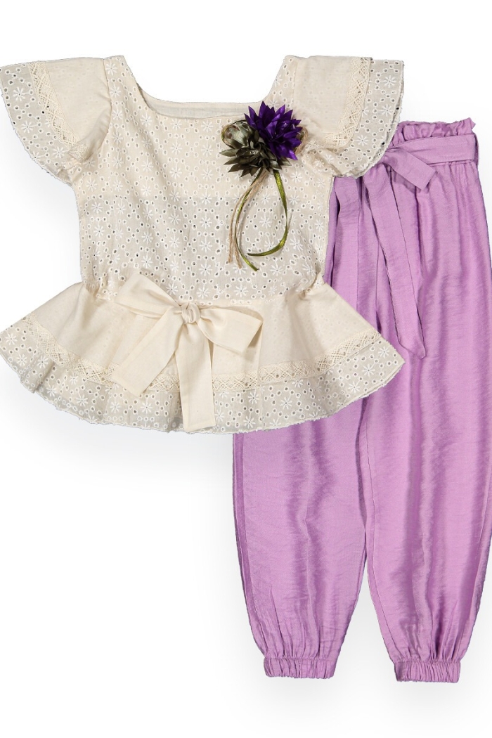 Pant Set with Walloon Sleeve - Producer: Büşra Bebe - Wholesale Kids & Baby Clothes From Turkey - TheBS Kids