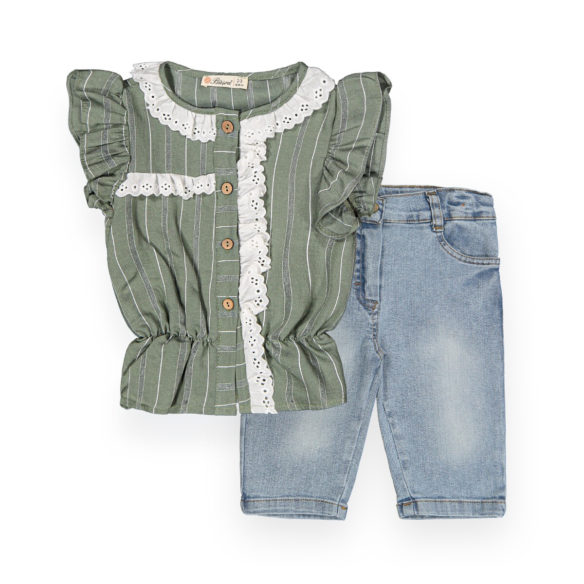 Scalloped Capri Set - Producer: Büşra Bebe - Wholesale Kids & Baby Clothes From Turkey - TheBS Kids