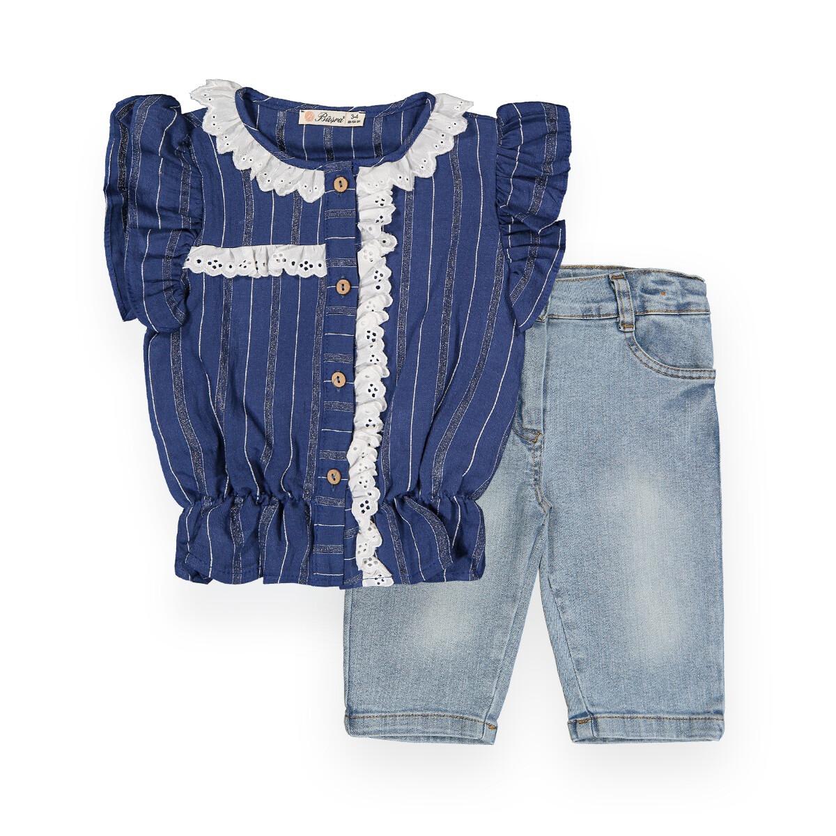 Scalloped Capri Set - Producer: Büşra Bebe - Wholesale Kids & Baby Clothes From Turkey - TheBS Kids