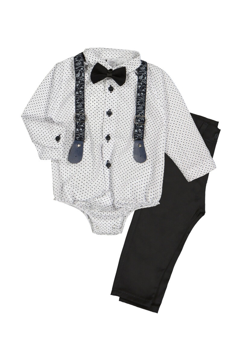 Snap Crotch Set with Bird Printed 6-24M - Producer: Terry - Wholesale Kids & Baby Clothes From Turkey - TheBS Kids