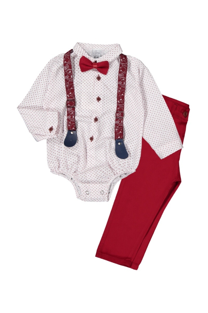 Snap Crotch Set with Bird Printed 6-24M - Producer: Terry - Wholesale Kids & Baby Clothes From Turkey - TheBS Kids