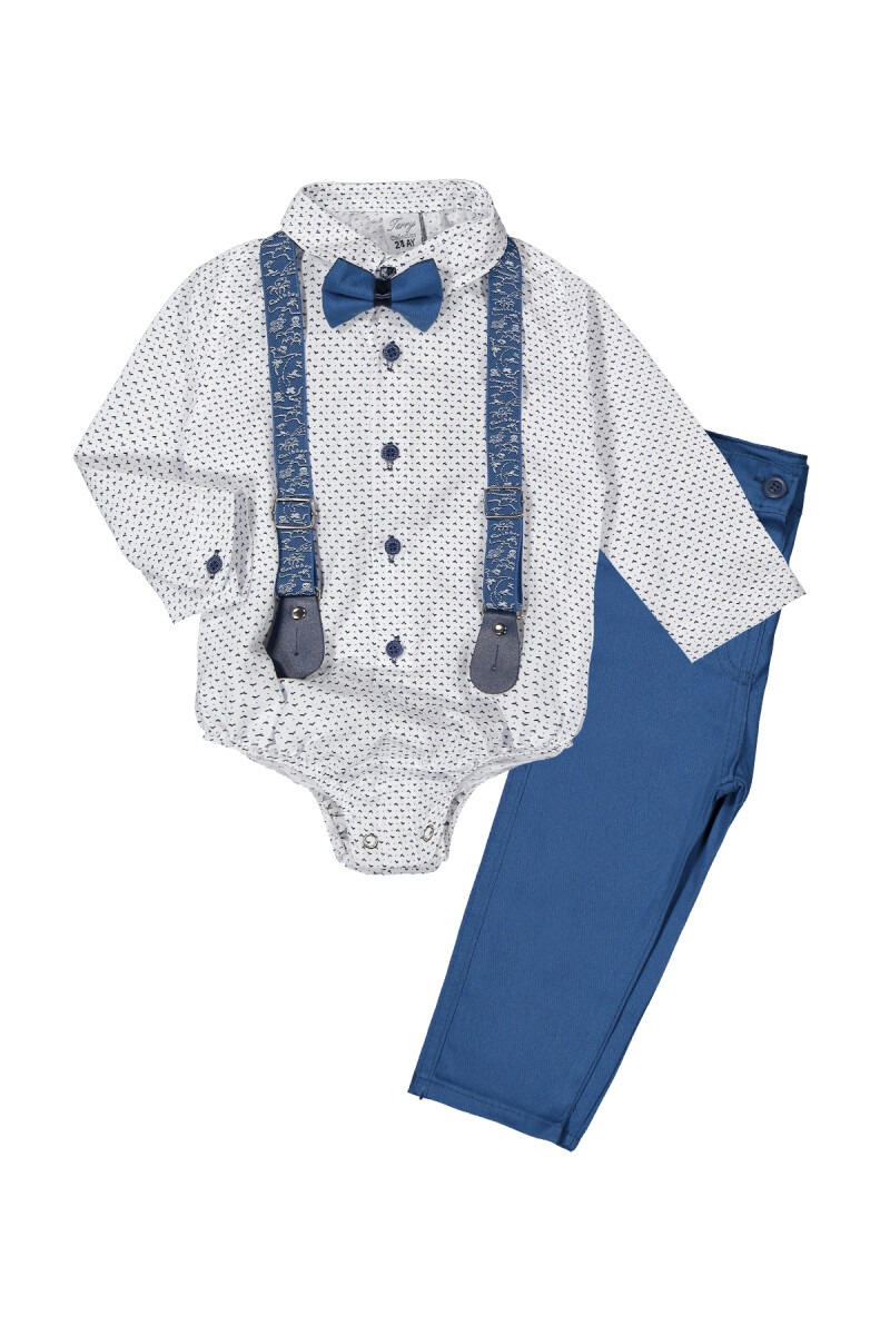 Snap Crotch Set with Bird Printed 6-24M - Producer: Terry - Wholesale Kids & Baby Clothes From Turkey - TheBS Kids