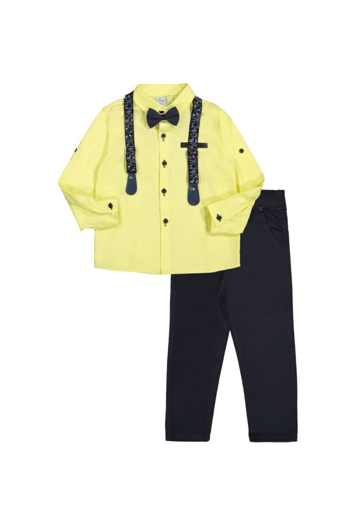 Suit Set with Oxford Shirt 1-4Y - Producer: Terry - Wholesale Kids & Baby Clothes From Turkey - TheBS Kids