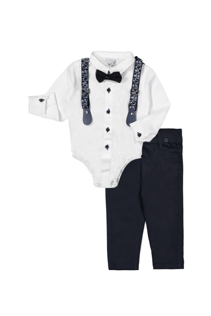 Suit Set with Snap Oxford 6-24M - Producer: Terry - Wholesale Kids & Baby Clothes From Turkey - TheBS Kids