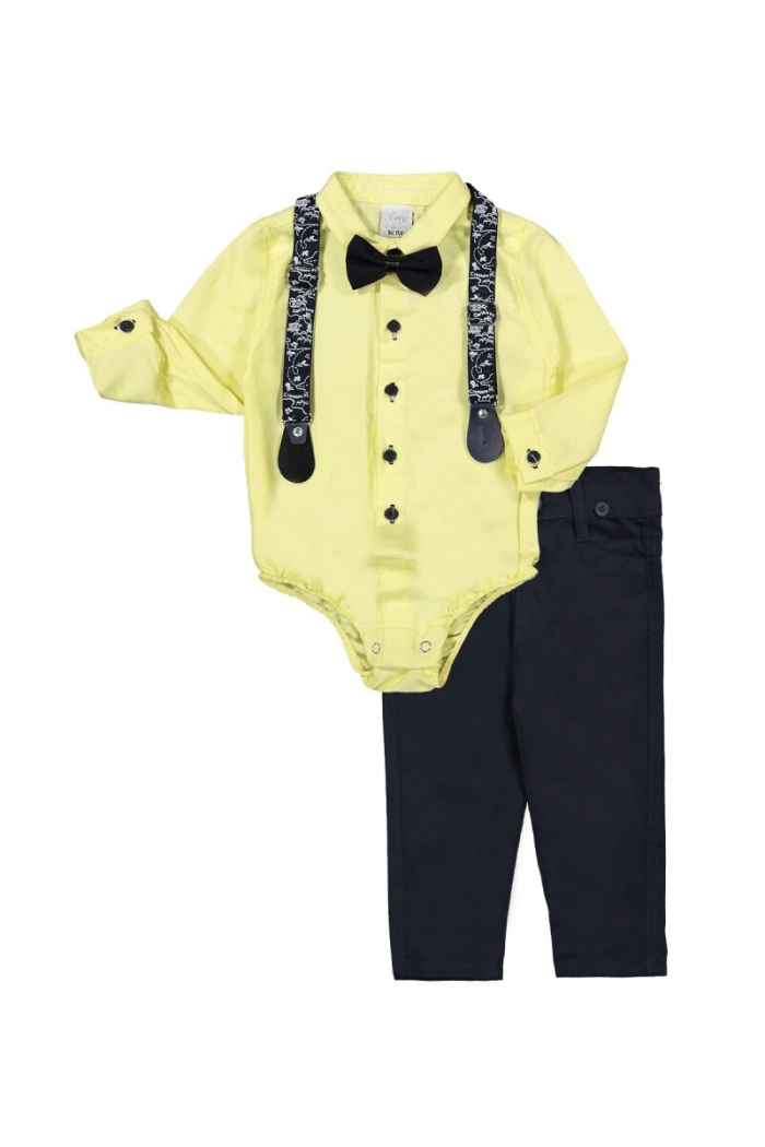 Suit Set with Snap Oxford 6-24M - Producer: Terry - Wholesale Kids & Baby Clothes From Turkey - TheBS Kids