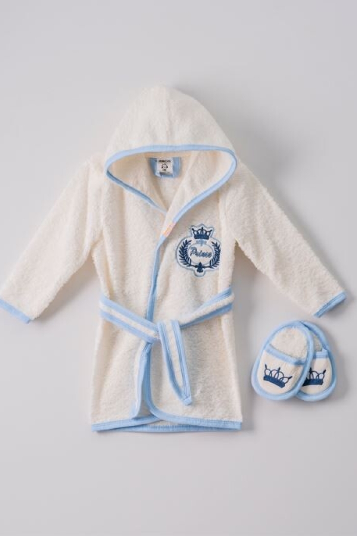 Wholesale 2-Piece Baby Boys Bathrobe 1-4Y - Producer: Ramel Kids - Wholesale Kids & Baby Clothes From Turkey - TheBS Kids