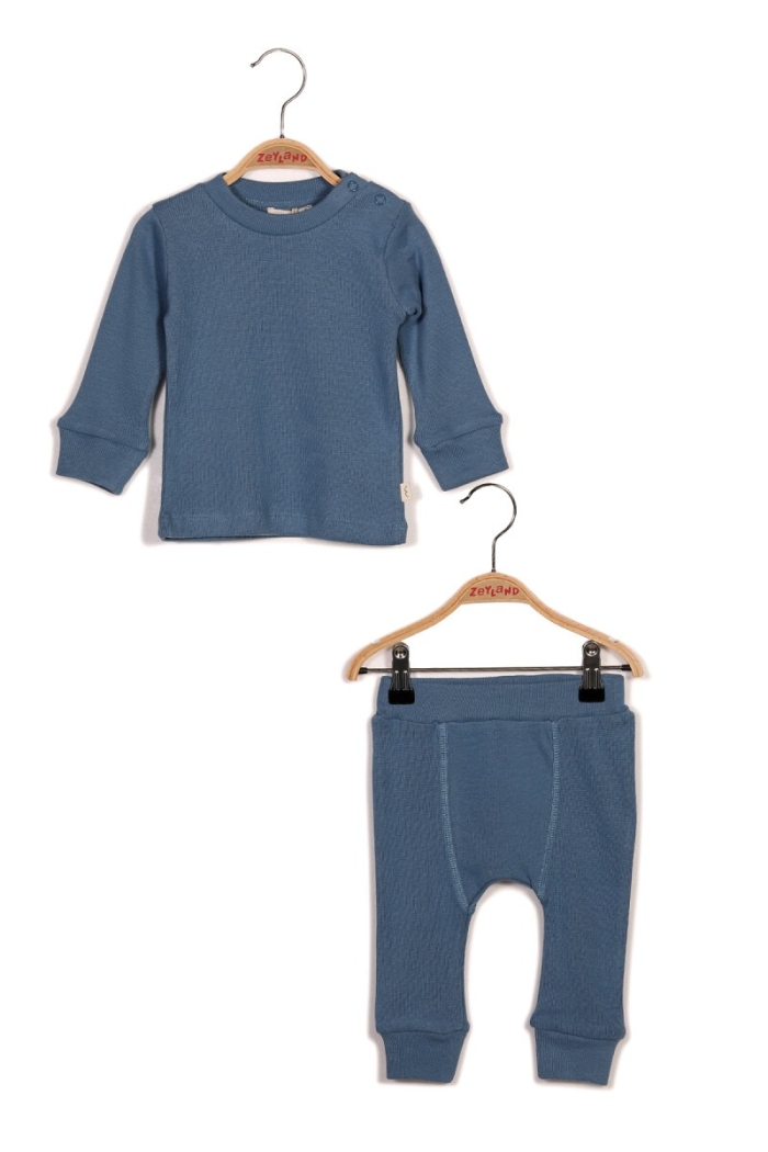 Wholesale 2-Piece Baby Boys Body Sets with Pants Gots Certificate 100% Organic 0-36M - Producer: Zeyland - Wholesale Kids & Baby Clothes From Turkey - TheBS Kids