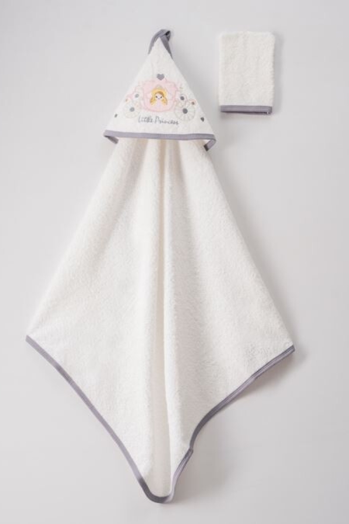 Wholesale 2-Piece Baby Girl Set with Scrub Mitt and Towel 72x80 - Producer: Ramel Kids - Wholesale Kids & Baby Clothes From Turkey - TheBS Kids