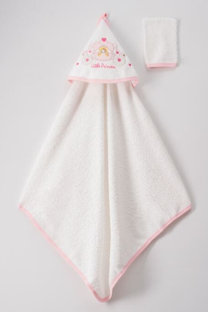 Wholesale 2-Piece Baby Girl Set with Scrub Mitt and Towel 72x80 - Producer: Ramel Kids - Wholesale Kids & Baby Clothes From Turkey - TheBS Kids