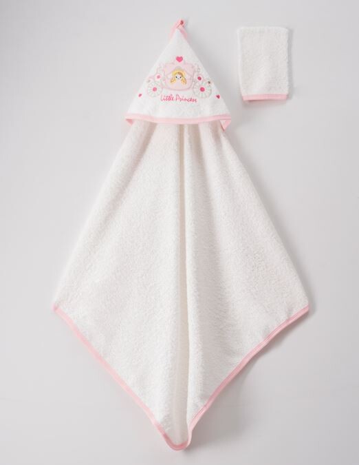 Wholesale 2-Piece Baby Girl Set with Scrub Mitt and Towel 72x80 - Producer: Ramel Kids - Wholesale Kids & Baby Clothes From Turkey - TheBS Kids