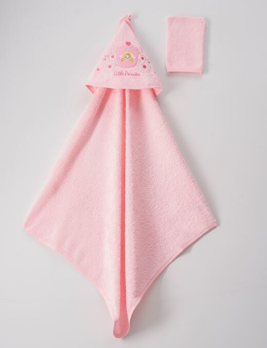 Wholesale 2-Piece Baby Girl Set with Scrub Mitt and Towel 72x80 - Producer: Ramel Kids - Wholesale Kids & Baby Clothes From Turkey - TheBS Kids