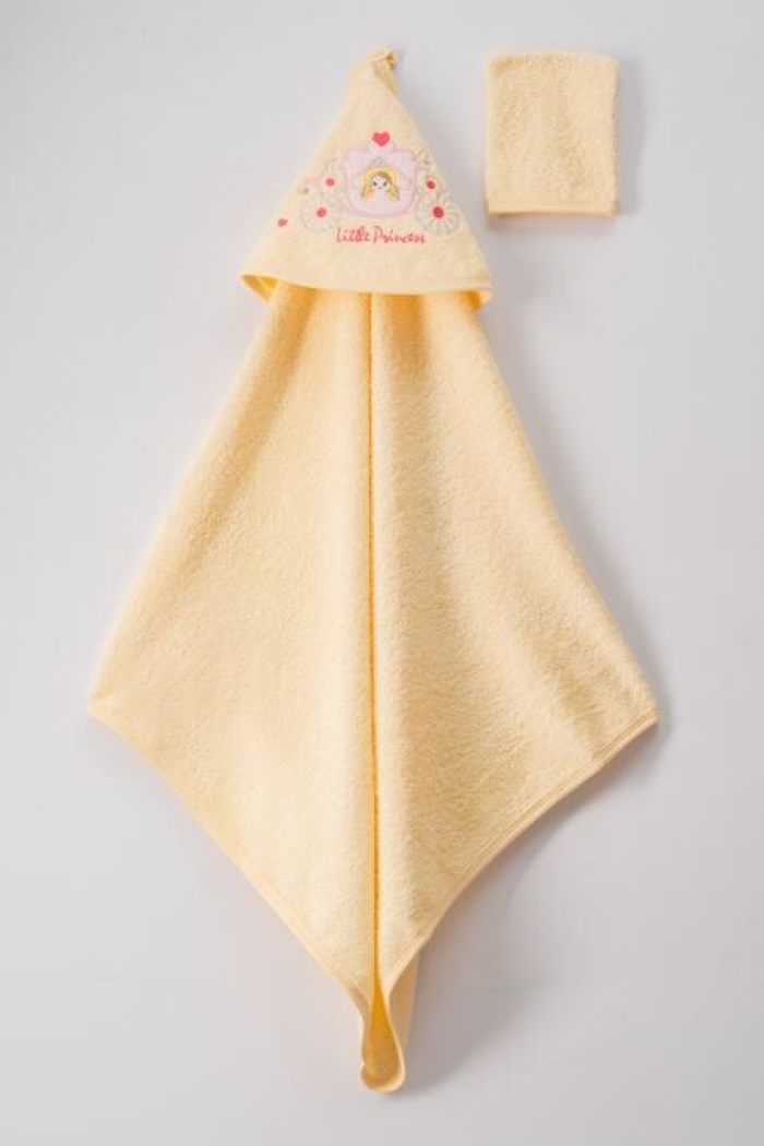 Wholesale 2-Piece Baby Girl Set with Scrub Mitt and Towel 72x80 - Producer: Ramel Kids - Wholesale Kids & Baby Clothes From Turkey - TheBS Kids