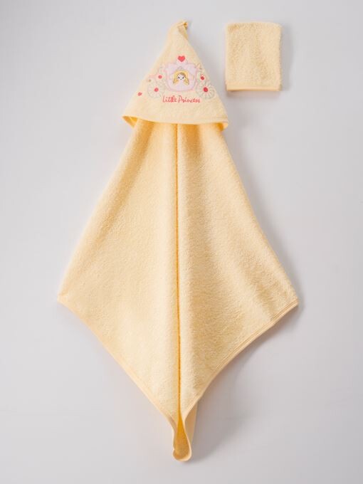 Wholesale 2-Piece Baby Girl Set with Scrub Mitt and Towel 72x80 - Producer: Ramel Kids - Wholesale Kids & Baby Clothes From Turkey - TheBS Kids