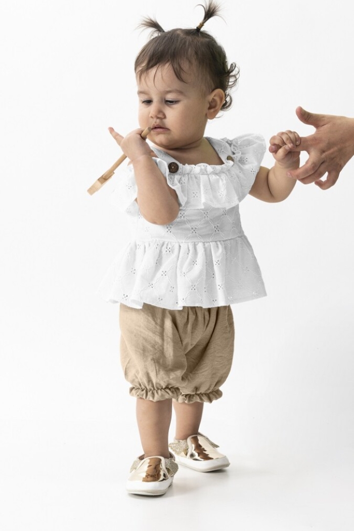 Wholesale 2-Piece Baby Girls Blouse Set With Shorts 6-18M - Producer: Wecan - Wholesale Kids & Baby Clothes From Turkey - TheBS Kids