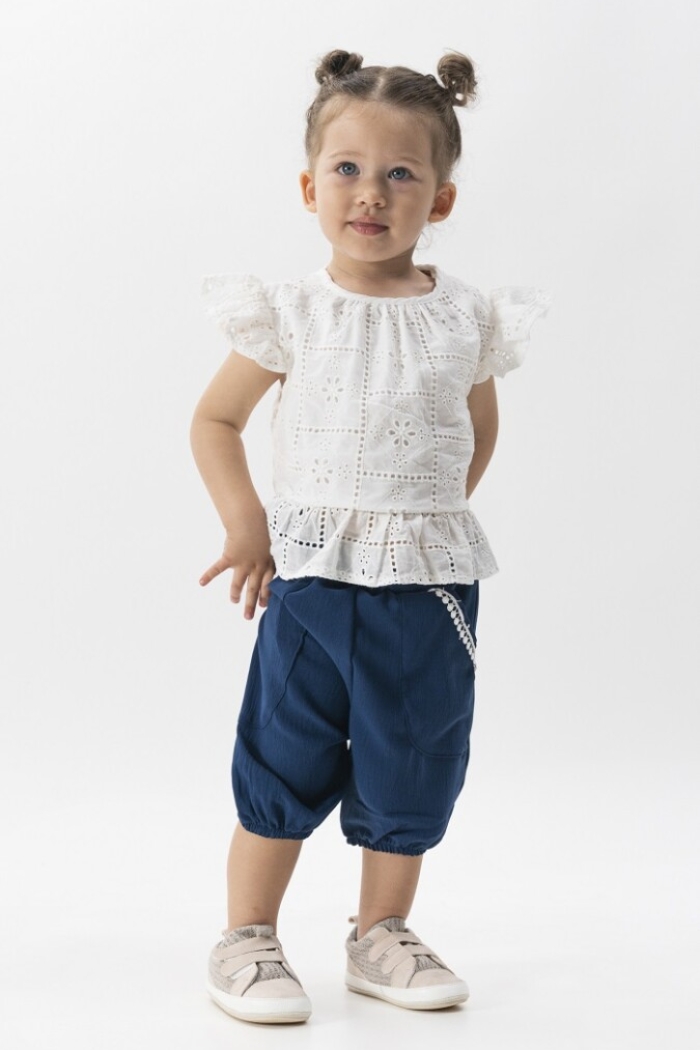 Wholesale 2-Piece Baby Girls Blouse Set With Shorts 6-18M - Producer: Wecan - Wholesale Kids & Baby Clothes From Turkey - TheBS Kids