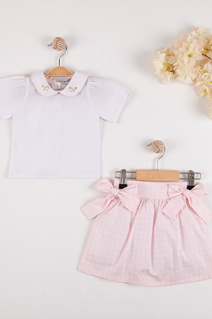 Wholesale 2-Piece Baby Girls T-shirt and Skirt Set 6-18M - Producer: KidsRoom - Wholesale Kids & Baby Clothes From Turkey - TheBS Kids