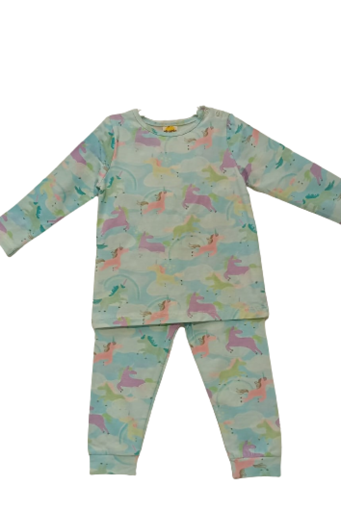 Wholesale 2-Piece Baby Girls Unicorn Set Busra Bebe - Producer: Büşra Bebe - Wholesale Kids & Baby Clothes From Turkey - TheBS Kids