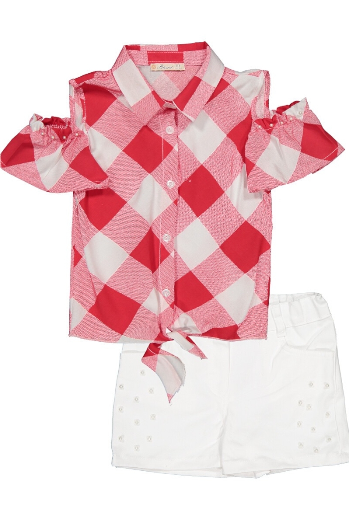 Wholesale 2-Piece Girl Set with Shorts 2-5Y Busra Bebe - Producer: Büşra Bebe - Wholesale Kids & Baby Clothes From Turkey - TheBS Kids